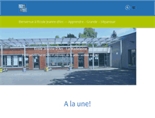 Tablet Screenshot of ecolejeannedarc-lamadeleine.fr